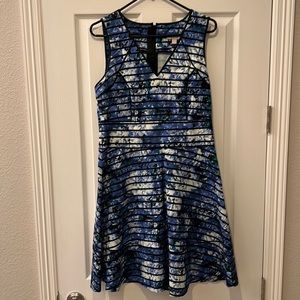 Banana Republic Sleeveless V Neck Floral Dress Size 12